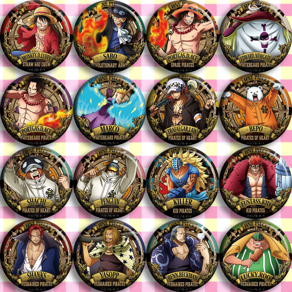 Anime Merchandise In Japanese - ワンピースアニメバッジ C スタイルルフィピンワンピースグッズアニメブローチコスプレアクセサリー日本のマンガコレクション