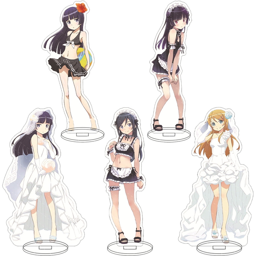 Anime Merchandise Toys - 16CMアニメフィギュア 俺の妹がこんなに可愛いわけがない！ Oreimo コサカ・キリノ・ゴーコウ・ルリ コス アクリルスタンド飾り