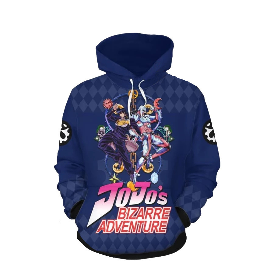 Anime Merchandise In Japanese - ジョジョの奇妙な冒険 クラシックなアニメ、映画、テレビシリーズ、ゲームのキャラクタージッパー付きジャケット、アニメ、マンガのグッズ。