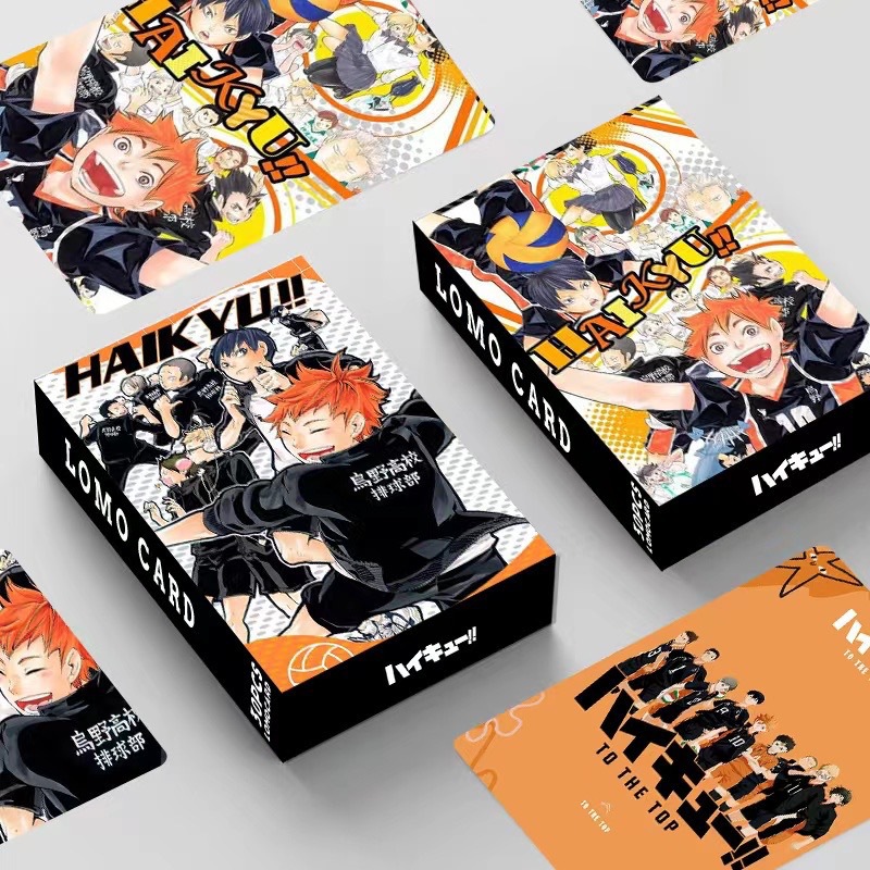 Anime Merchandise In Japanese - アニメ、小型カード、バレーボール、ユースグッズ、日向翔陽フォトカード、日本のグリーティングカード、ステッカー32枚セット