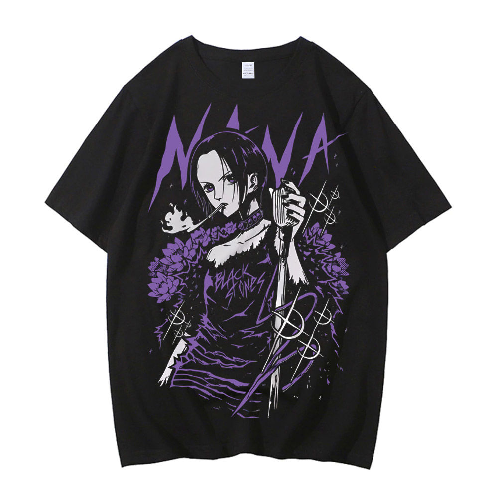 Nana Anime Merchandise - ブラックストーンナナ大崎綿 tシャツ男性 Y2k グラフィックパステル美的 tシャツ 2000