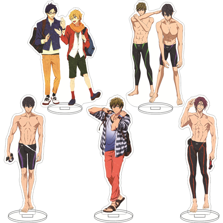 Anime Merchandise Toys - 16CMアニメアクリルフィギュア無料！ 七瀬はるか 松岡凛 橘真琴 真夏渚 コスプレ