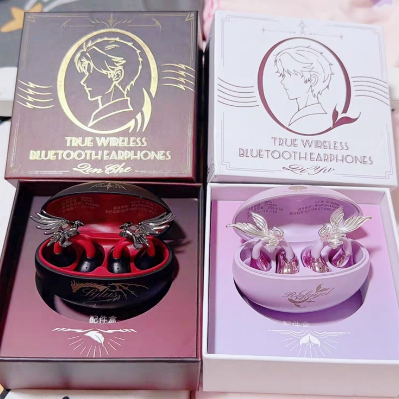 Anime Merchandise Market - 2026年新発売オリジナルマーケット完全ワイヤレスBluetoothイヤホン イヤークリップ レイブンデザイン オトメゲーム シラス アニメグッズ