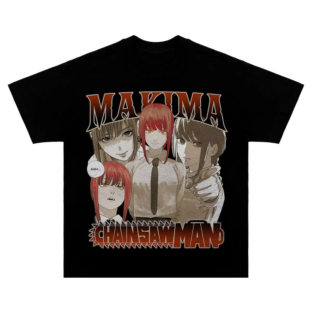 Anime Merchandise Shirt - 2025年 日本風コラボ チェンソーマン グッズ デンジ プリント入り