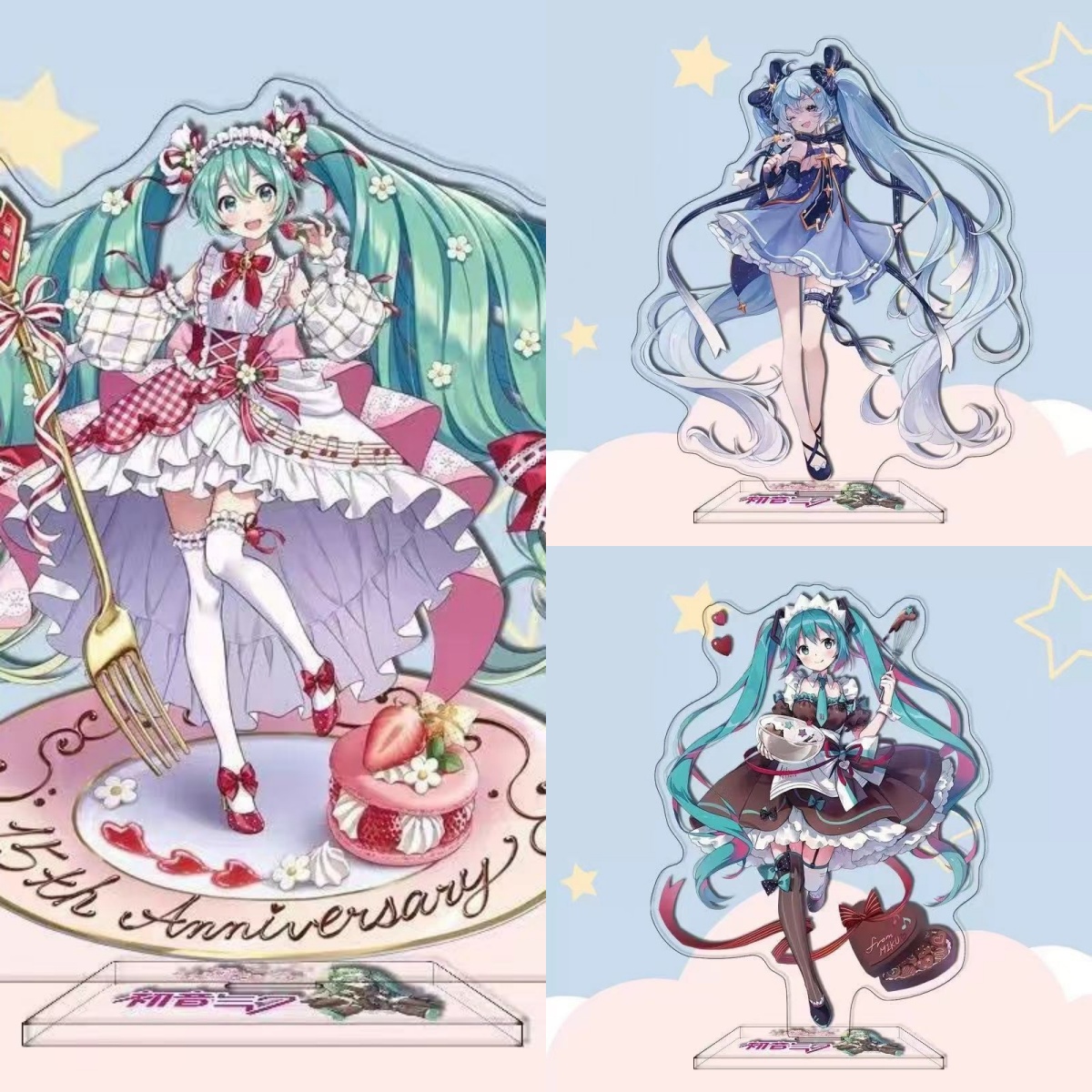 Anime Merchandise Toys - 初音ミク アニメキャラクター アクリルスタンド バーチャルシンガー デスクデコレーション ファンコレクション