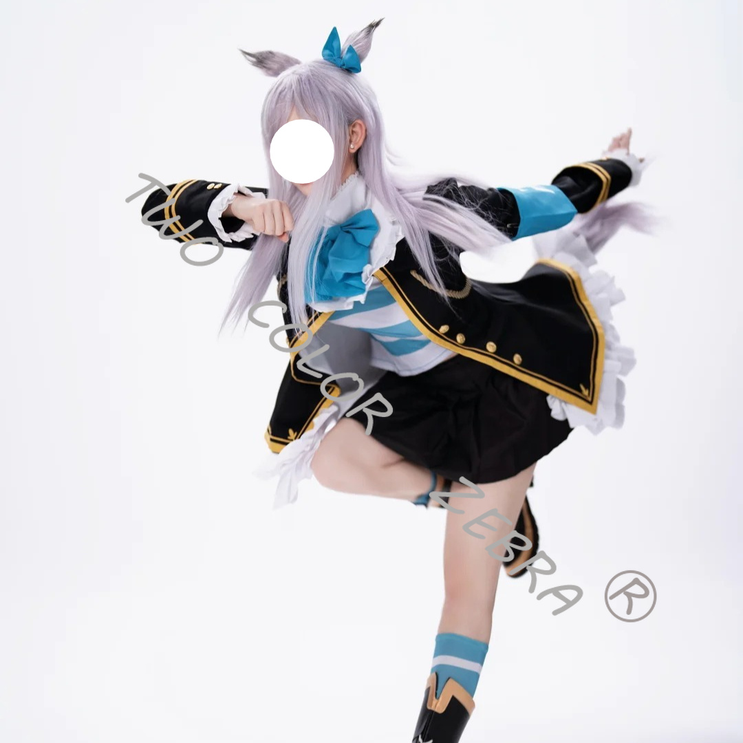 Cosplay Wig Colored - メジロマックイーン コスプレ衣装 ウィッグ ブラックジャケット フリル襟スカート ハロウィン