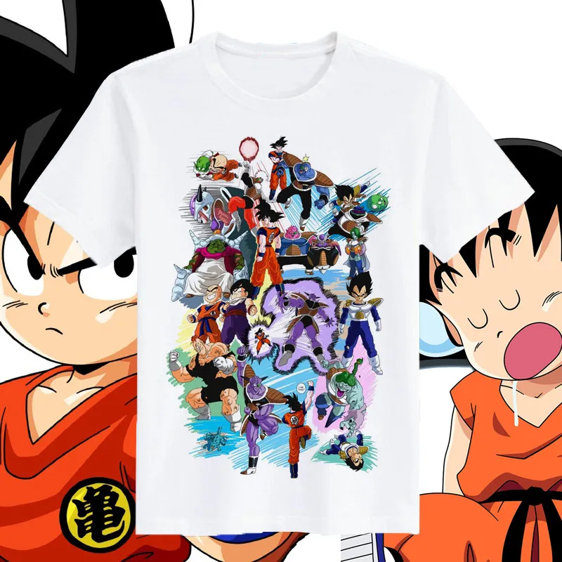 Anime Merchandise Brands - 2026年新作ドラゴンボールアニメグッズ、トレンドブランド孫悟空Tシャツ、子供用親子セット、純綿ゆったりタイプ