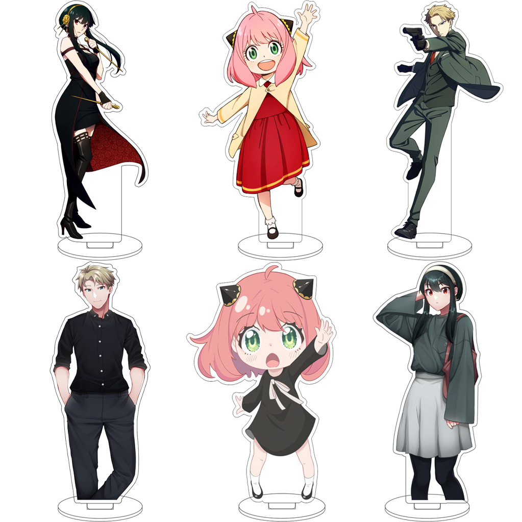 Anime Merchandise Toys - 16 センチメートルアニメ SPY×FAMILY ヨールフォージャーアーニャフォージャーロイドフォージャーボンドフォージャーコスアクリルフィギュアスタンド装飾品クリスマスギフト