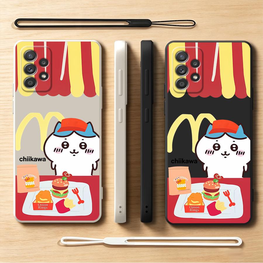 Lanyard Anime Logo - C-Chiikawas 漫画ケースサムスンギャラクシー A27 A52 A15 A51