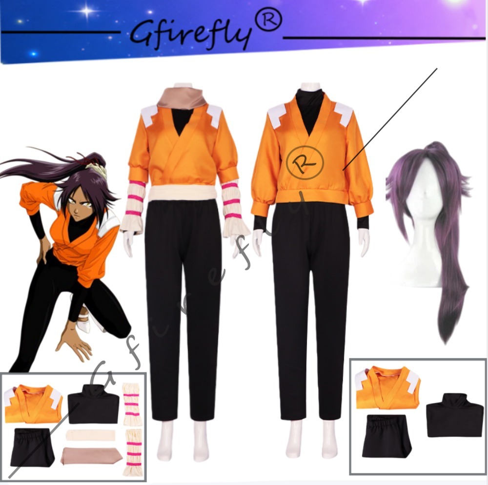 Cosplay Wig Colored - BLEACH 蜜璃・四葉院 コスプレ衣装 アニメキャラと同じスタイルのアクセサリーとウィッグ付き パフォーマンス衣装フルセット