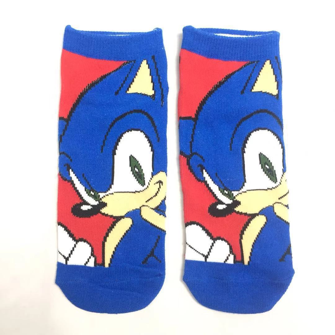 Anime Merchandise In Japanese - 日本のアニメグッズ漫画ソニックソックス高品質ソフトコットン クルーソックス ゲームファン向け 子供大人ギフトソックス