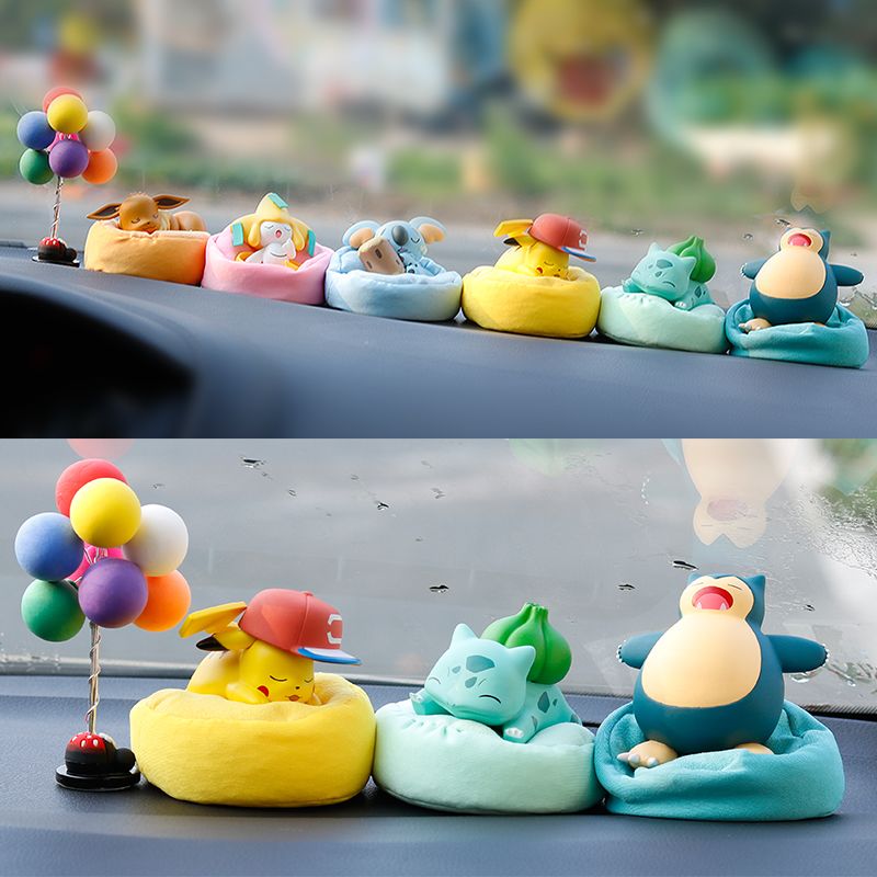 Anime Merchandise Box - ポケモン寝姿勢シリーズ トレンド ブラインドボックス ポケモンカーぬいぐるみフィギュア デスクフィギュアおもちゃ
