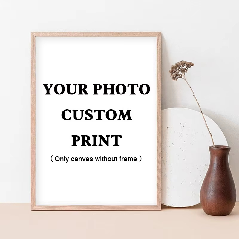 Art Print Framed - （フレームなし）パーソナライズされたギフト カスタムキャンバスポスタープリント ウォールアート あなたの写真を使った絵画 シンプルな装飾画 ホームデコレーション用