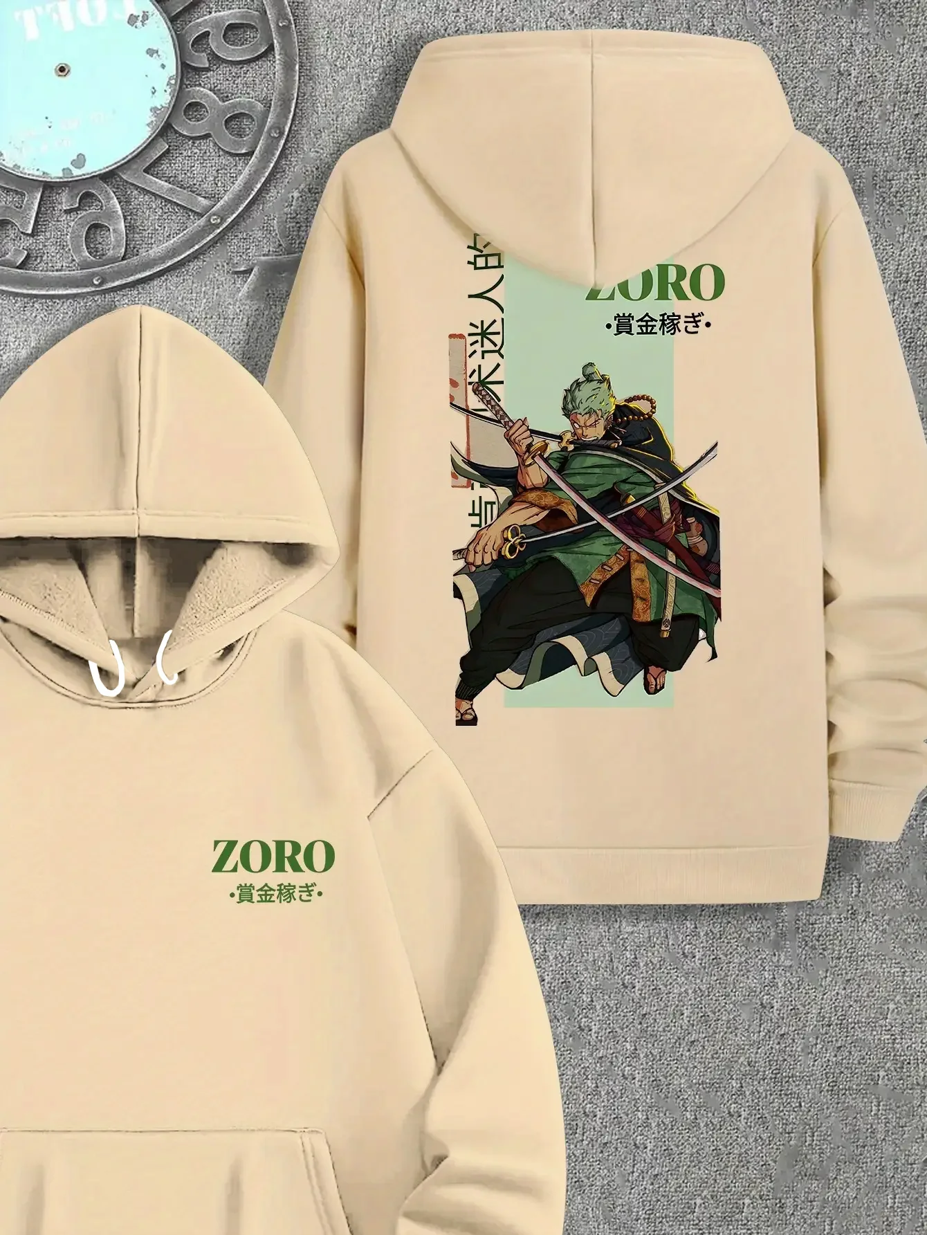 Anime Merchandise Shirt - ワンピース チョッパー Qバージョン プリントTシャツ メンズ ルーズフィット