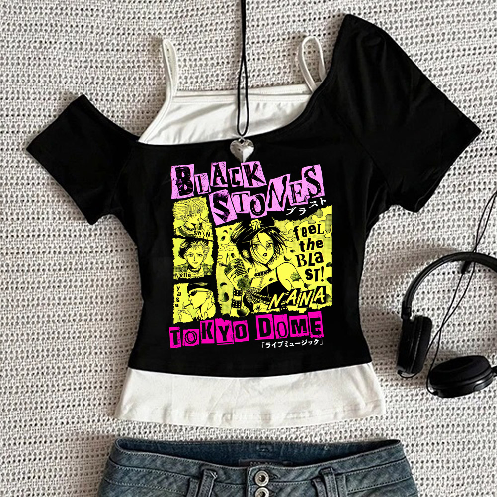 Y2k 小崎ナナグラフィック Tシャツカジュアル原宿ストリー - Nana Anime Merchandise のレビューと価格