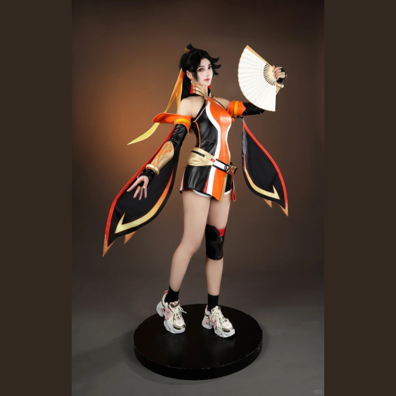 OW アンラン コスプレ衣装 中国の火災ヒーロー オレンジ  - Cosplay Wig Colored のレビューと価格