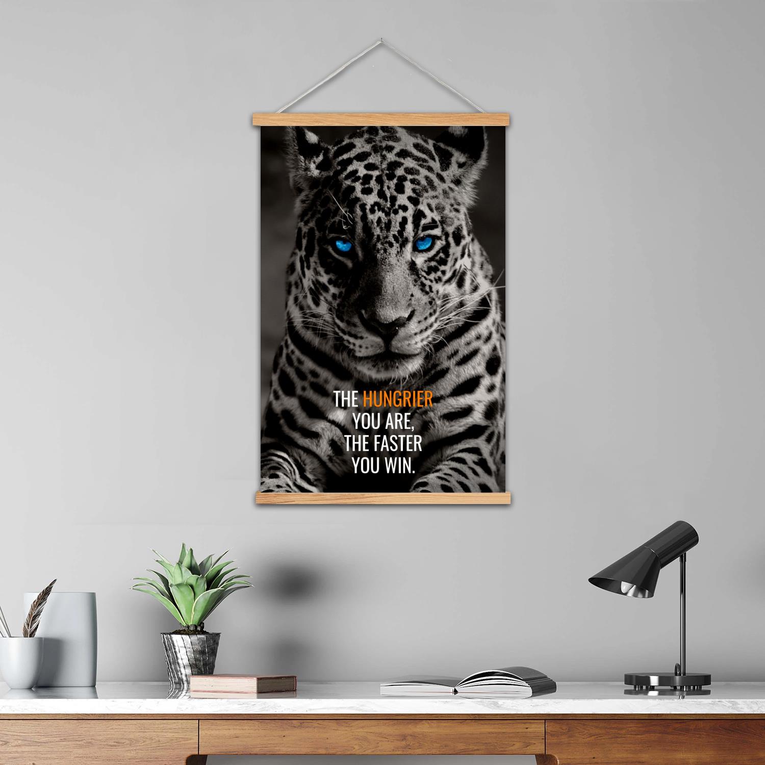 ヒョウ柄の額入り壁画キャンバスアートポスター、ウォールアート - Art Print Framed のレビューと価格