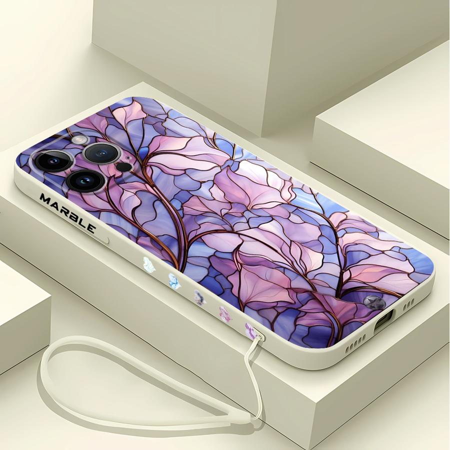 花大理石電話ケース iPhone 11 12 13 14 1 - Lanyard Anime Logo のレビューと価格