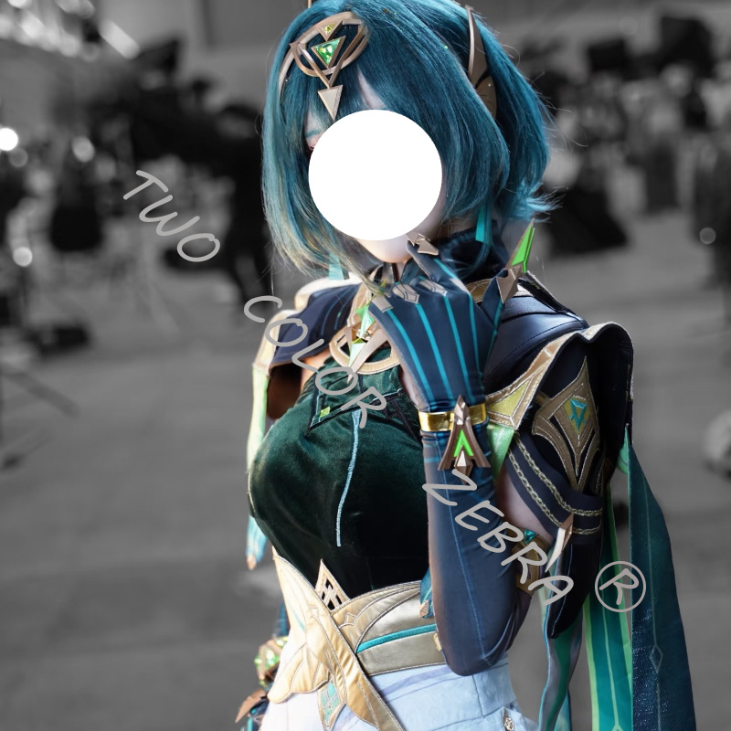 ゲーム原神ネファーグリーンユニフォームコスプレ衣装ショールテ - Cosplay Wig Colored のレビューと価格