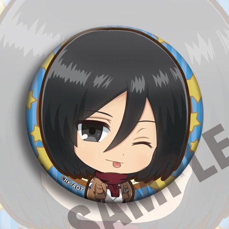 日本公式進撃の巨人アニメバッジ 58mm Cバージョン ミカ - Anime Merchandise In Japanese のレビューと価格