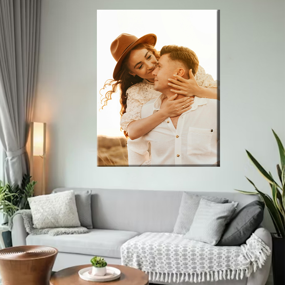 1枚のカスタマイズされた写真をキャンバスに印刷し、DIY木製 - Art Print Framed のレビューと価格