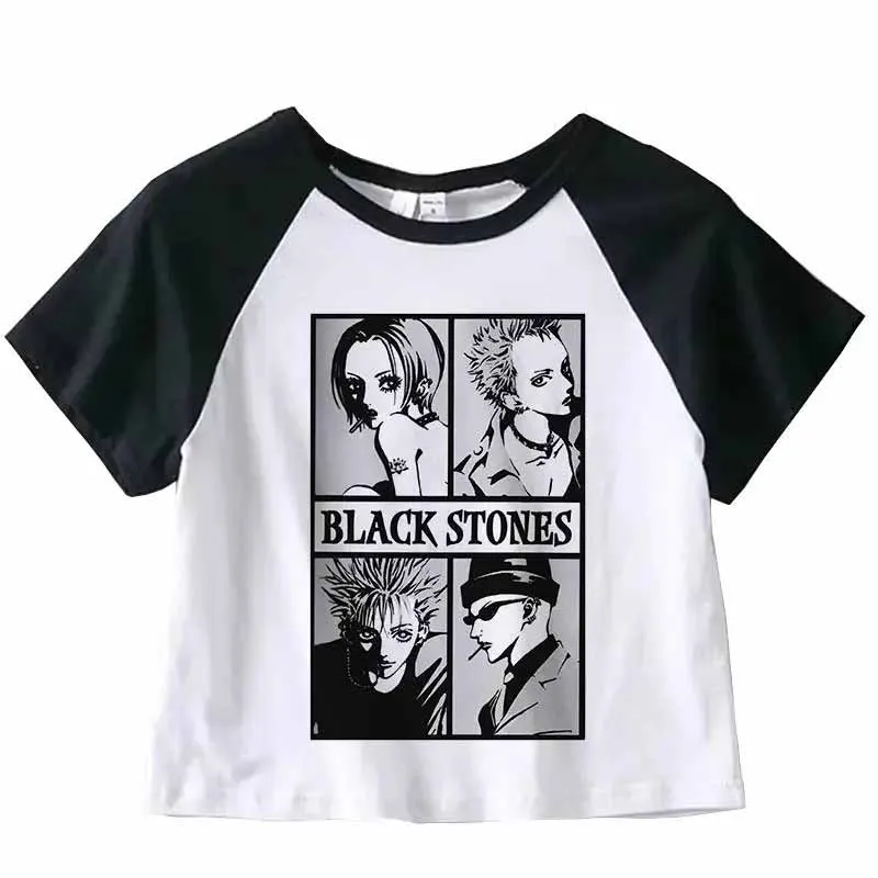 ナナ日本半袖アニメ夏クロップトップ Tシャツカジュアル原宿  - Nana Anime Merchandise のレビューと価格