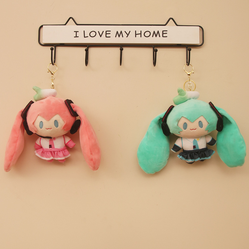初音ミクアニメぬいぐるみキーホルダーかわいいぬいぐるみギフト - Anime Merchandise Keychains のレビューと価格