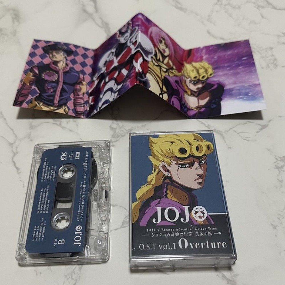 新品未開封カセットテープ ジョジョの奇妙な冒険 黄金の風 オ - Anime Merchandise Brands のレビューと価格