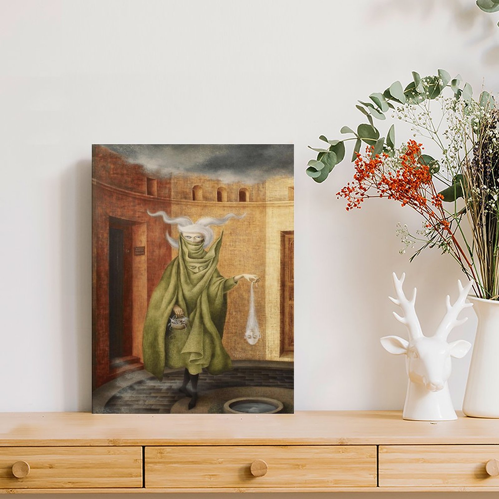 レメディオス バロ セレスティアルズ パブルム パピラ エス - Art Print Framed のレビューと価格