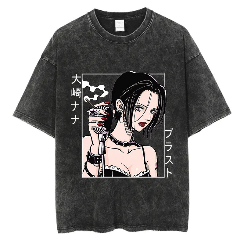 日本アニメナナ大崎プリントヴィンテージウォッシュ Tシャツ原 - Nana Anime Merchandise のレビューと価格