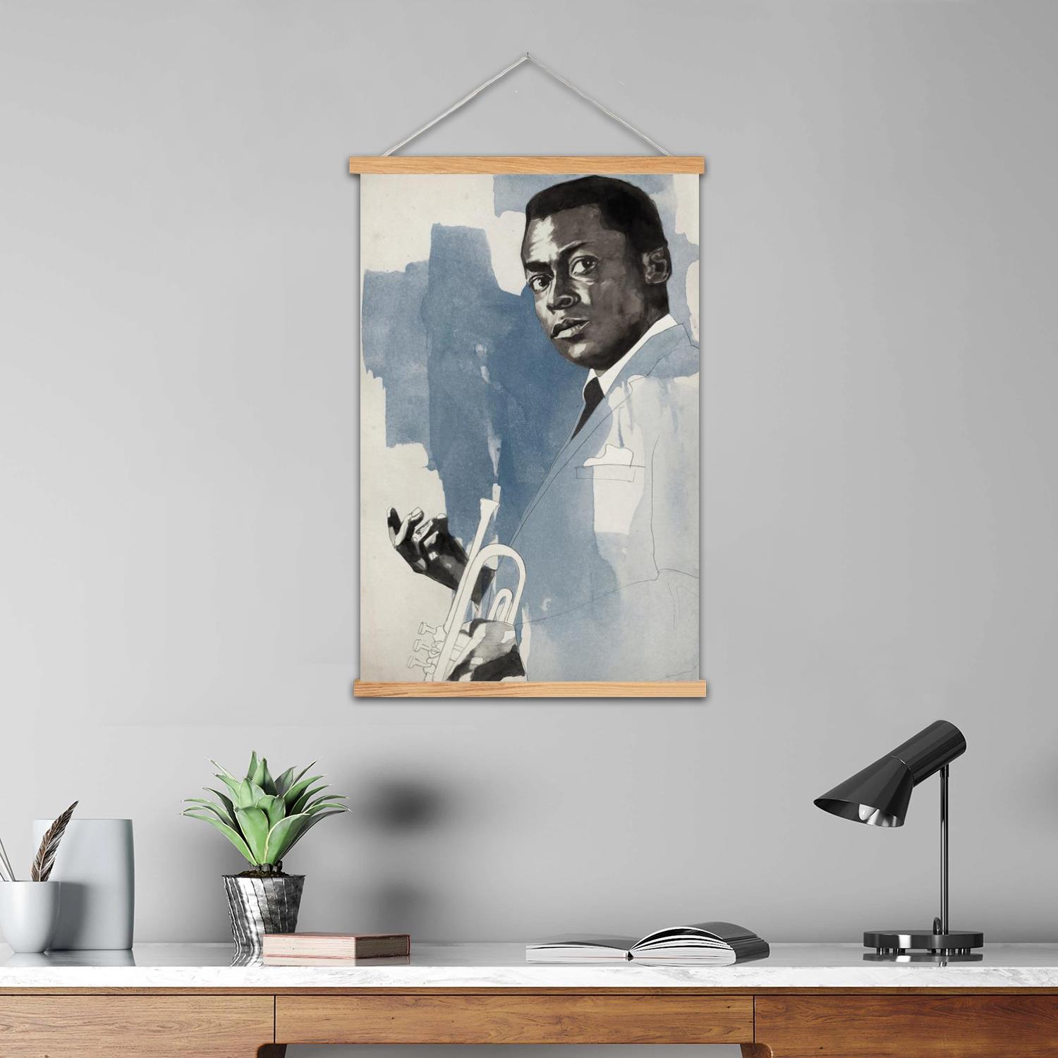 マイルズ・デイビス フレーム入り壁画 キャンバスアート ポス - Art Print Framed のレビューと価格